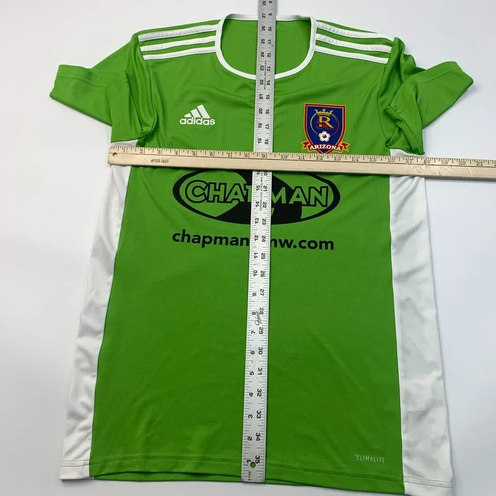 Adidas Real Salt Lake Arizona Soccer Jersey Mens S Small Grass Green Climalite